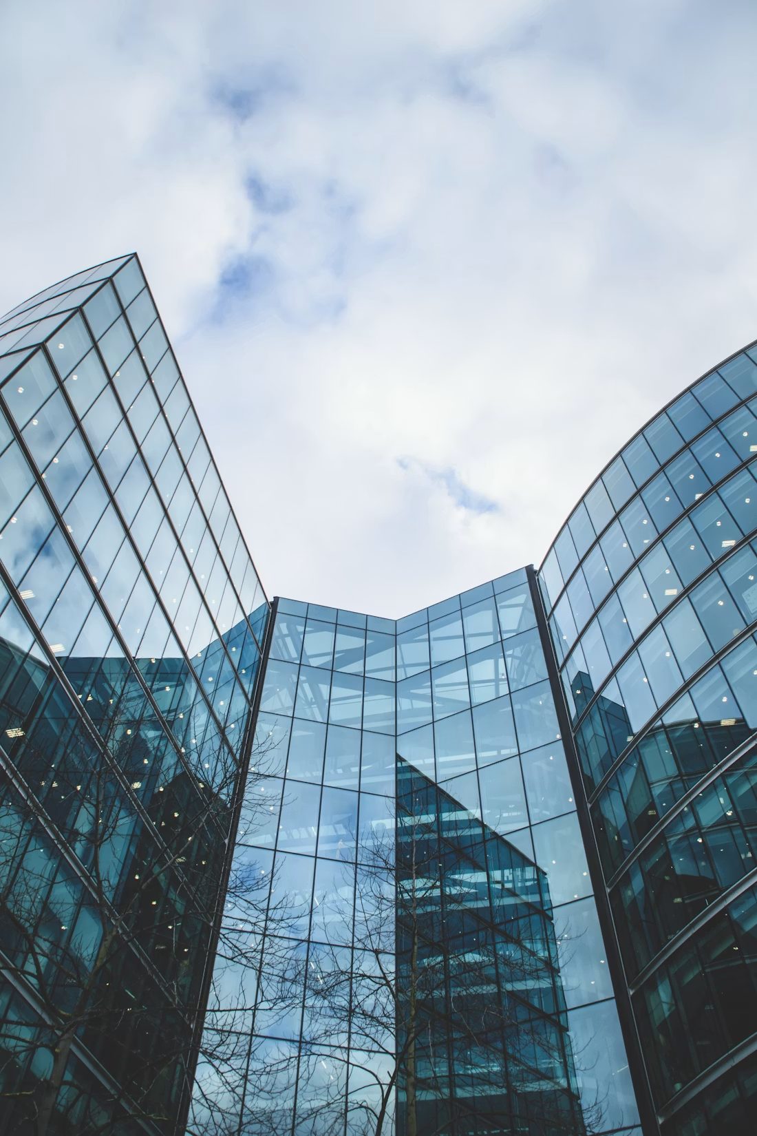 Modern glass office architecture